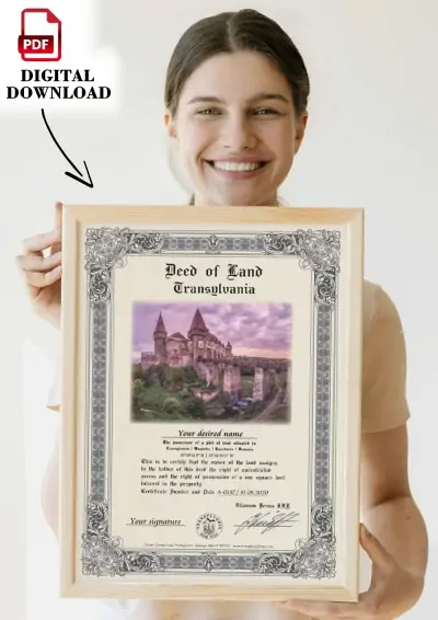 Image on the deed: Corvin Castle