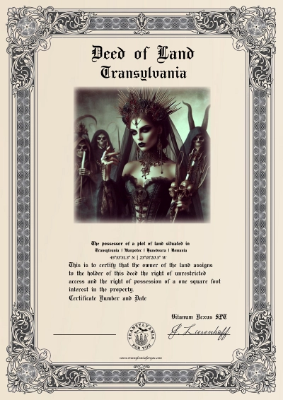 Preview of your personalized Queen of the Damned certificate
